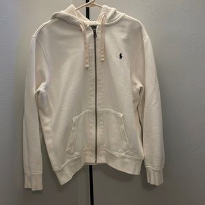 XL polo zip up hoodie with thermal lined hood